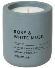 Ароматна свещ Blomus Fraga - S, Rose & White Musk, FlintStone -1