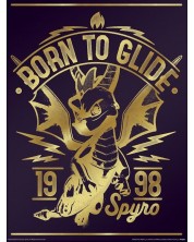 Арт принт Pyramid Games: Spyro - Gold Born To Glide -1