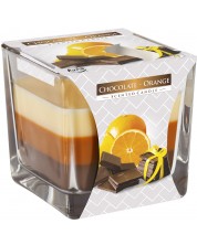 Ароматна свещ Bispol Aura - Chocolate-Orange, 170 g