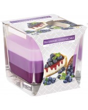 Ароматна свещ Bispol Aura - Blueberry Cheesecake, 170 g -1