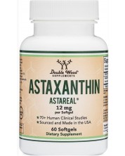 Astaxanthin Astareal, 12 mg, 60 капсули, Double Wood