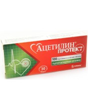 Ацетилин Протект, 100 mg, 30 таблетки, Sopharma