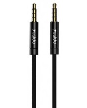 Аудио кабел Yesido - YAU-16, жак 3.5 mm/жак 3.5 mm, 3 m, черен