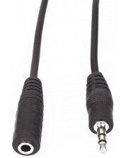 Аудио кабел VCom - CV202, жак 3.5 mm/жак 3.5 mm, 3 m, черен 
