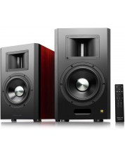 Аудио система Edifier - AirPulse A300 Pro, черна/кафява -1
