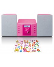 Аудио система Lenco - MC-013PK, розова