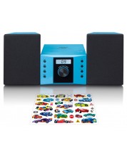 Аудио система Lenco - MC-013BU, синя -1