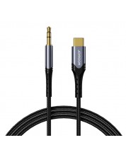 Аудио кабел JoyRoom - SY-A03, жак 3.5 mm/USB-C, 1 m, черен -1