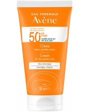 Avène Sun Слънцезащитен крем за лице, SPF50+, 50 ml