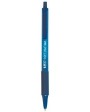Автоматична химикалка BIC - Soft Feel, 1.0 mm, синя -1