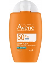 Avène Sun Слънцезащитен флуид за мазна кожа, SPF50, 50 ml -1