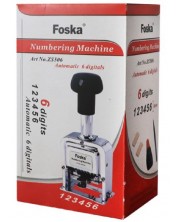 Автоматичен номератор Foska - С 6 цифри