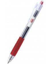 Автоматичен ролер Faber-Castell Fast Gel - 0.7 mm, червен -1