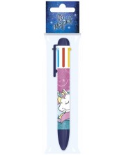 Автоматична химикалка Derform - Unicorn, с 6 цвята