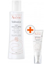 Avène Tolerance Комплект - Почистващ лосион и Възстановяващ крем Control, 200 + 40 ml -1