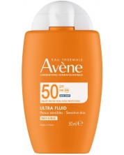 Avène Sun Слънцезащитен флуид за лице Invisible, SPF50, 50 ml -1