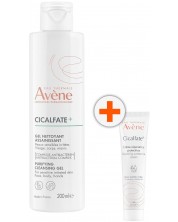 Avène Cicalfate+ Комплект - Измивен гел и Защитен крем, 200 + 40 ml