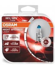 Авто крушки Osram - H1, 64150NL, Night Breaker Laser -1