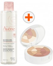 Avène Комплект - Натурална пудра-мозайка и Мицеларна вода, 10 g + 200 ml -1