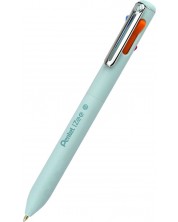 Автоматична химикалка Pentel - Izee, 0.7 mm, 4 цвята, светлосиня -1