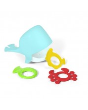 Детска играчка за баня Babyono - Whale kiper, синя -1