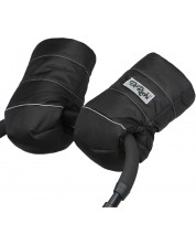Универсални ръкавици за количка с вълна ДоРечи - Черни -1
