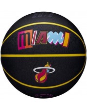 Баскетболна топка Wilson - NBA City Edition Collector Miami Heat, размер 7