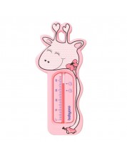 Термометър за баня Babyono - Жираф, розов -1