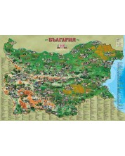 България. Туристическа стенна карта в снимки -1