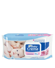Мокри кърпички Baby Crema - Смрадлика, 72 броя -1