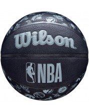 Баскетболна топка Wilson - NBA All Team, размер 7, черна
