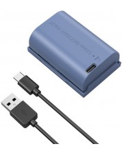 Батерия SmallRig - LP-E6NH, 2400 mAh, USB-C, синя -1