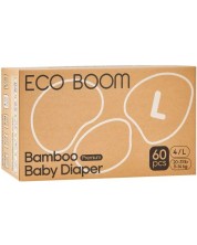 Бамбукови еко пелени Eco Boom Premium - Размер 4, 9-14 kg, 60 броя