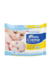 Мокри кърпички Baby Crema - Лайка, 15 броя -1