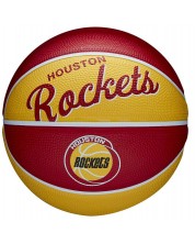 Баскетболна топка Wilson - NBA Team Retro Mini, размер 3, червена