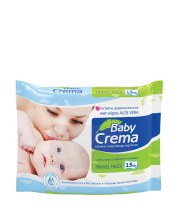 Мокри кърпички Baby Crema - Алое вера, 15 броя -1