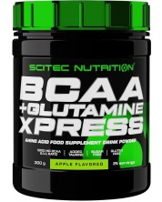 BCAA + Glutamine Xpress, лайм, 300 g, Scitec Nutrition -1