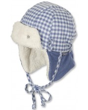 Бебешка зимна шапка-ушанка Sterntaler - За момчета, 47 cm, 9-12 месеца -1