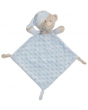 Бебешка играчка за гушкане Interbaby - Doudou, мече, светлосиня