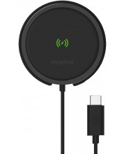 Безжично зарядно за кола mophie - Snap+ Wireless, 15W, черно -1