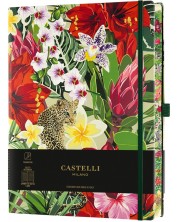 Бележник Castelli Eden - Leopard, 13 x 21 cm, линиран