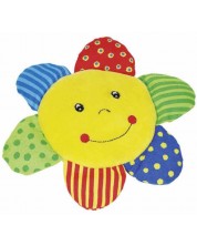 Бебешка играчка Goki - Меко слънце дрънкалка -1