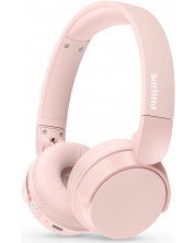 Безжични слушалки Philips - TAH4209PK/00, Bluetooth, розови -1