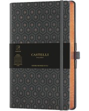 Бележник Castelli Copper & Gold - Honeycomb Copper, 13 x 21 cm, линиран -1