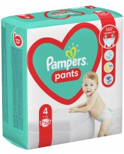 Бебешки пелени гащи Pampers 4, 25 броя -1