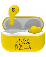 Детски слушалки OTL Technologies - Pikachu, TWS, жълти/бели