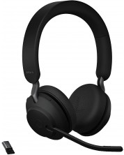 Безжични слушалки с микрофон Jabra - Evolve  2 65 UC Stereo, черни