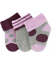 Бебешки хавлиени чорапи Sterntaler - 13/14 размер, 0-4 месеца, 3 чифта