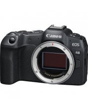 Безогледален фотоапарат Canon - EOS R8, 24.2MPx, черен