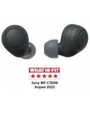 Безжични слушалки Sony - WF-C700N, TWS, ANC, черни -1